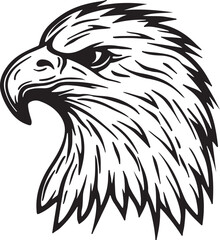 Eagle   head simple icon. Vector ICON all icon Viktor..