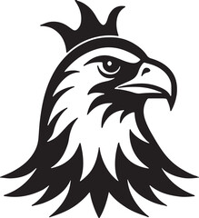 Eagle   head simple icon. Vector ICON all icon Viktor..