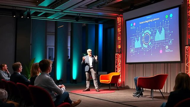 Engaging Business Conference Presentation with Audience Interaction