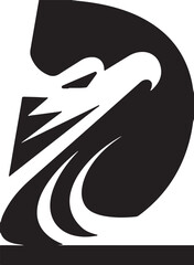 Eagle   head simple icon. Vector ICON all icon Viktor..