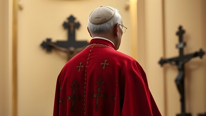 pape en pri&egrave;re