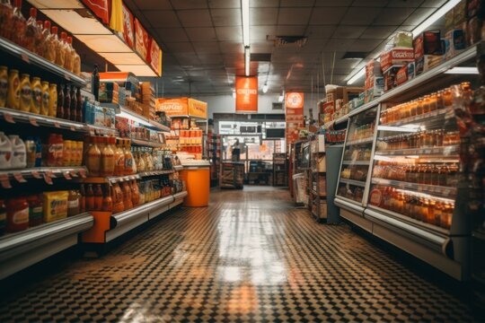 interior of a new york bodega store