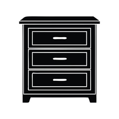 Fototapeta premium Silhouette of a cabinet