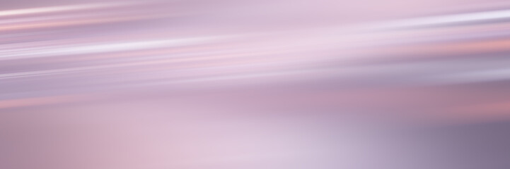 Soft Pink and White Horizontal Light Streaks Background. Gentle blurred luminous lines create elegant motion effect. Ethereal abstract texture backdrop design.