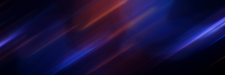 Blue and Purple Diagonal Light Streaks with Sparkles Background. Vibrant glowing lines create dynamic motion blur effect on dark backdrop. Futuristic abstract.