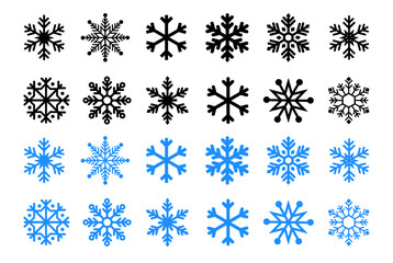 Snow Icons. Snowflakes Vector Icons set. Snow, or Snowflakes Winter Icons. Snow or Snowflake symbol. Snow. Snowflakes.