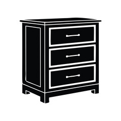 Silhouette of a cabinet