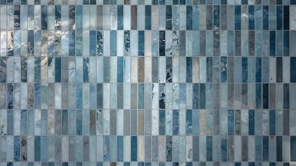 Gray grey blue, texture of modern vintage retro wall tile, porcelain stoneware, glossy glazed tile slips - Tiles background, seamless pattern