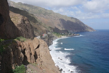 Fels am Meer auf Santo Antáo Kap Verde