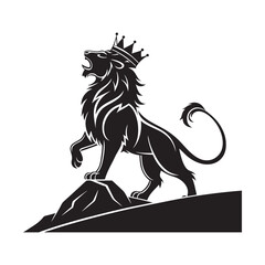 Lion of judah sacred religious symbol silhouette