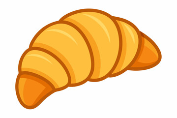croissant clipart isolated on white background