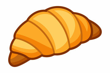 croissant clipart isolated on white background