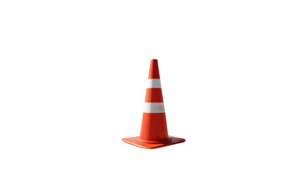Traffic Cone Icon: A vibrant orange traffic cone, standing tall, features crisp white stripes, and offers a visual guide for safety and direction on the road, embodying order and awareness.