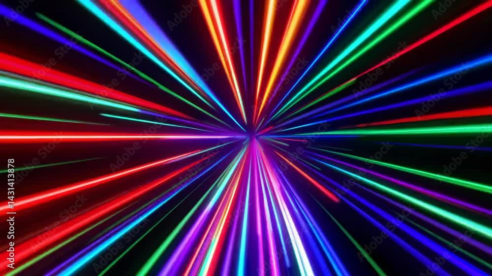 Poster mesmerizing light spectacle with vibrant colors and dynamic effects