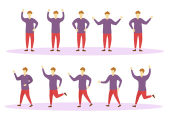 png young trendy person with casual attire city lifestyle student chatting mobile walking character vector crowd hipster man woman talking design icon freelance alert

