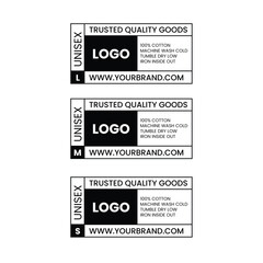 Label tag wash instruction cloth care Vector graphic design illustration stock illustration