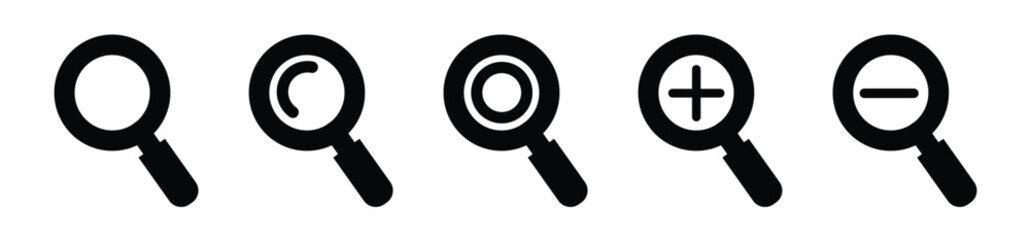 Magnifying glass with check mark icon. search magnifier icon sign vector