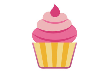 cupcake vector illustration white background 