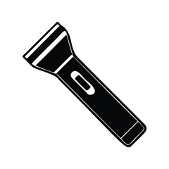 Silhouette of a flashlight