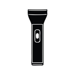 Silhouette of a flashlight