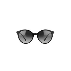 Fototapeta premium Stylish Black Round Sunglasses with Gradient Lenses
