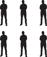 Business people silhouettes design on vector illustration. 