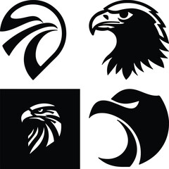 Eagle head simple icon. Vector ICON all icon Viktor..