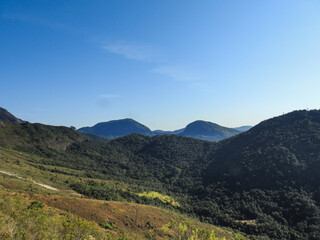 Fototapeta premium mountain landscape with blue sky