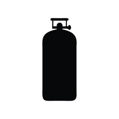 Silhouette of a gas cylinder