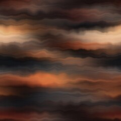 Earth strata blurry seamless pattern. Grunge ombre melange wallpaper for tie dye earthy abstract endless background. 