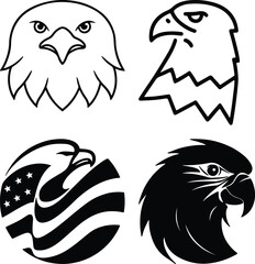 Eagle head simple icon. Vector ICON all icon Viktor..