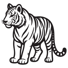 Tigger cartoon isolated on white