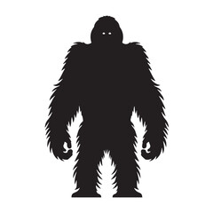 Dynamic orangutan vector silhouette with sharp outlines for logos – orangutan silhouette – orangutan vector – orangutan illustration – silhouette of orangutan – orangutan icon

