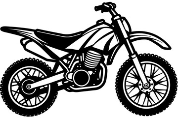 Obraz premium motorcycle silhouette vector illustration 