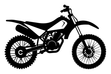 Obraz premium motorcycle silhouette vector illustration 
