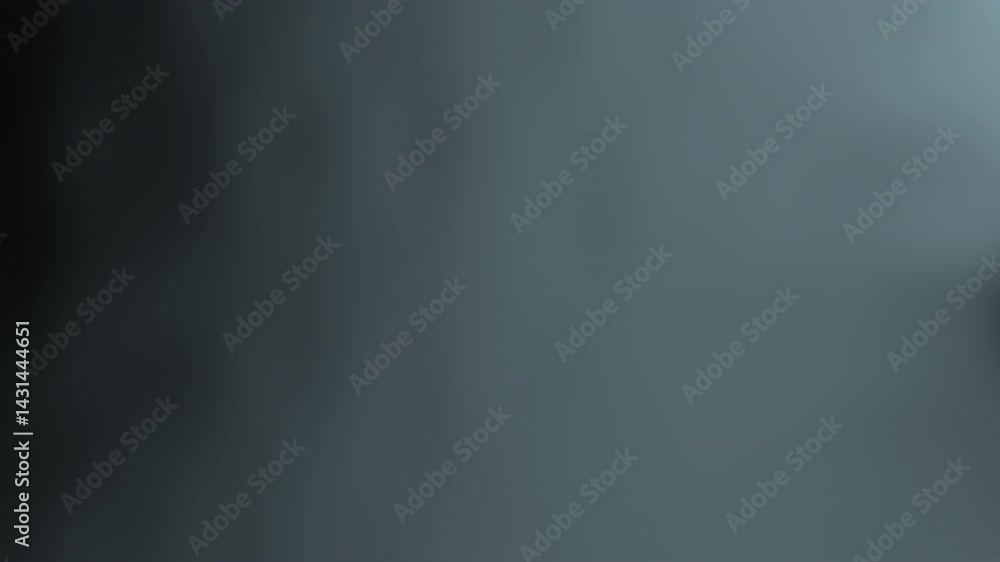 Poster a soft, blurred gradient of deep teal and gray hues, creating an abstract background effect.