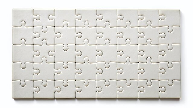Blank Jigsaw Puzzle 6x5 Elements, 30 Pieces -  Perfect for Crafts & Design Projects
