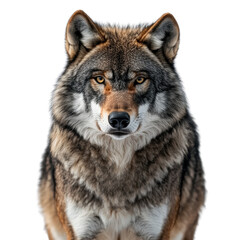  a wolf looking on transparent background.