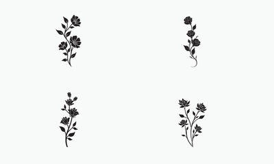 Elegant Floral Silhouette Collection