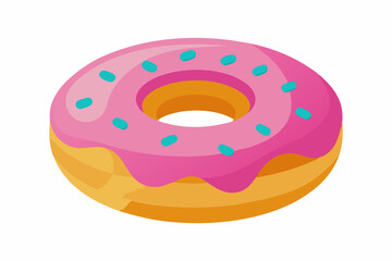 donut vector illustration white background