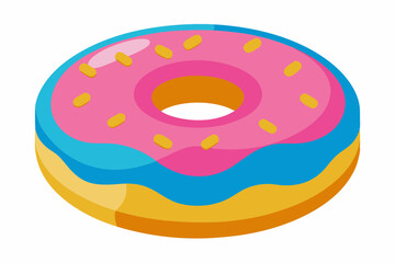 donut vector illustration white background