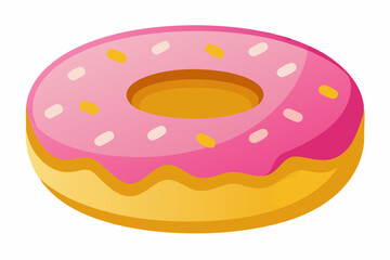 donut vector illustration white background