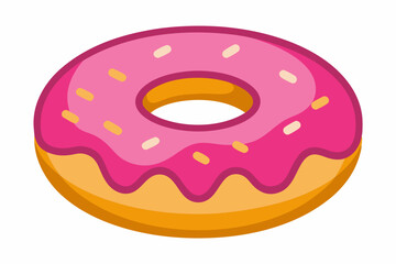 donut vector illustration white background
