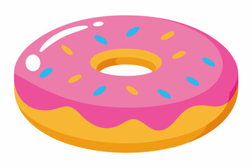 donut vector illustration white background