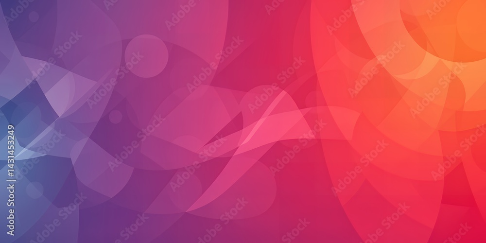 Poster abstract gradient background with blurred shapes and a blend of vibrant color transitions