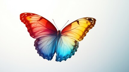 Obraz premium butterfly on a white background