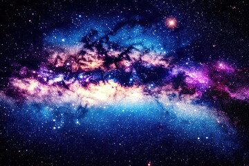 Cosmic Nebula Vibrant interstellar cloud, star formation, deep space background, astronomy
