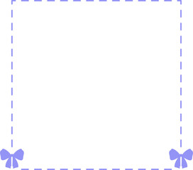 Cute Decorative Frame with Bows