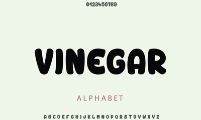 Luxury Vinegar Stroke alphabet letters font for logo