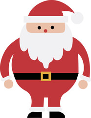 Simple Cartoon Santa Claus Design